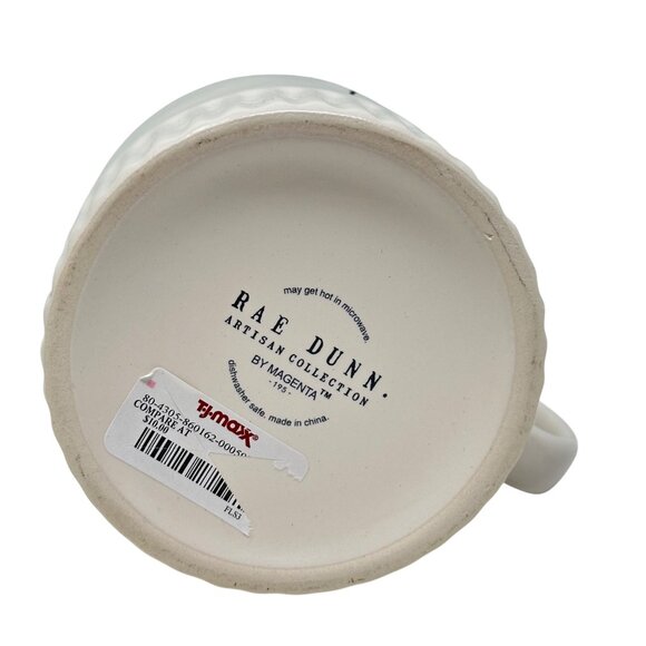 Rae Dunn Yum Mug Large Ceramic Coffee Tea Cup Farmhouse Gift Minimalist White 1 - Picture 2 of 8